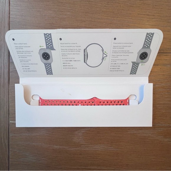 New! Apple Watch Magic Ember Nike Sport Band M/L 46MM - Picture 4 of 5